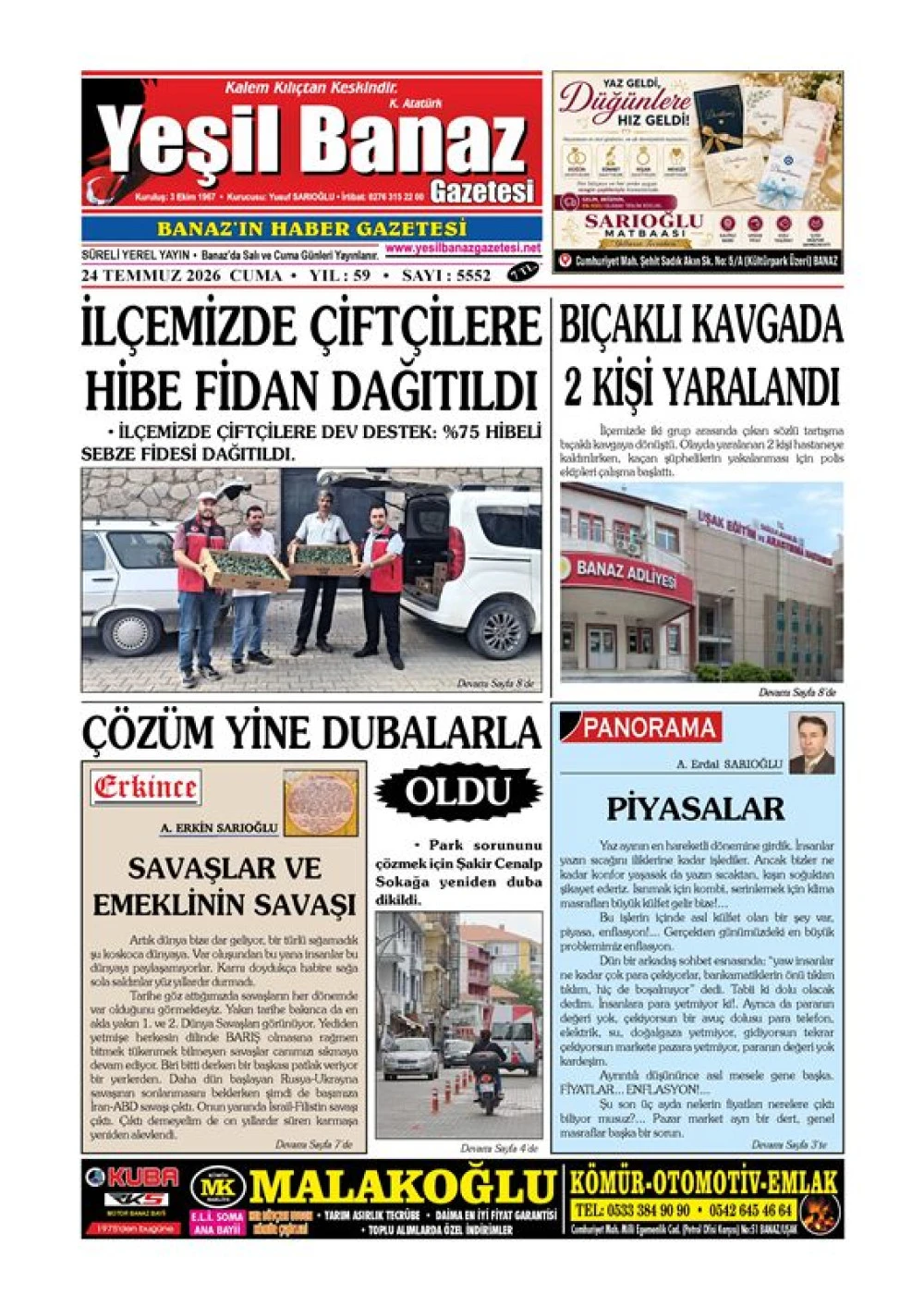 24 TEMMUZ 2026 CUMA
