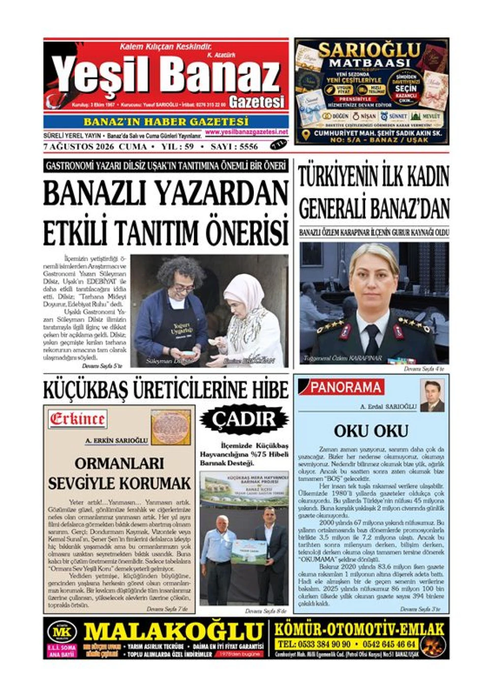 7 AĞUSTOS 2026 CUMA