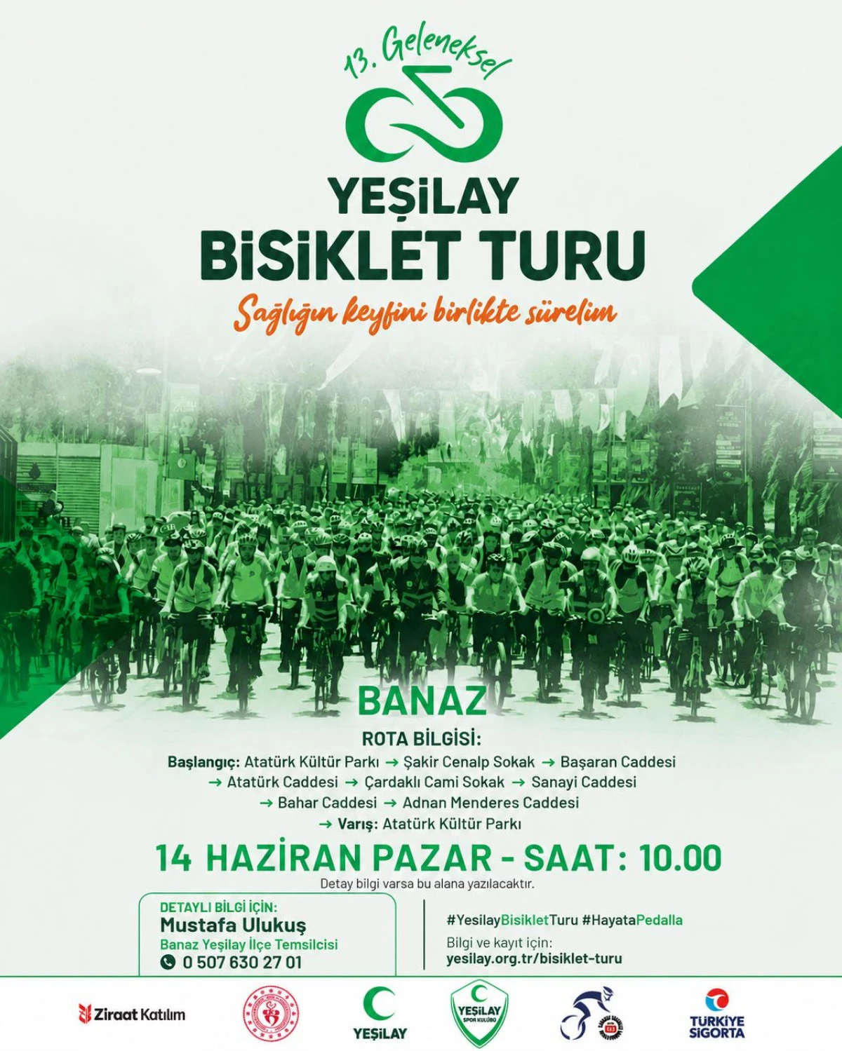 BANAZ PEDALLARI SAĞLIKLI YAŞAM İ&Ccedil;İN &Ccedil;EVİRECEK
