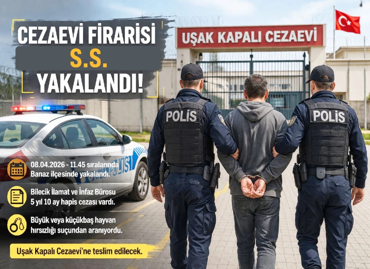 CEZAEVİ FİRARİSİ İL&Ccedil;EMİZDE YAKALANDI